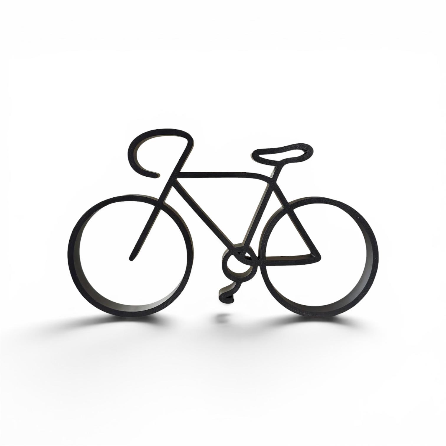 Bicycle Minimalist Line Art Sculpture