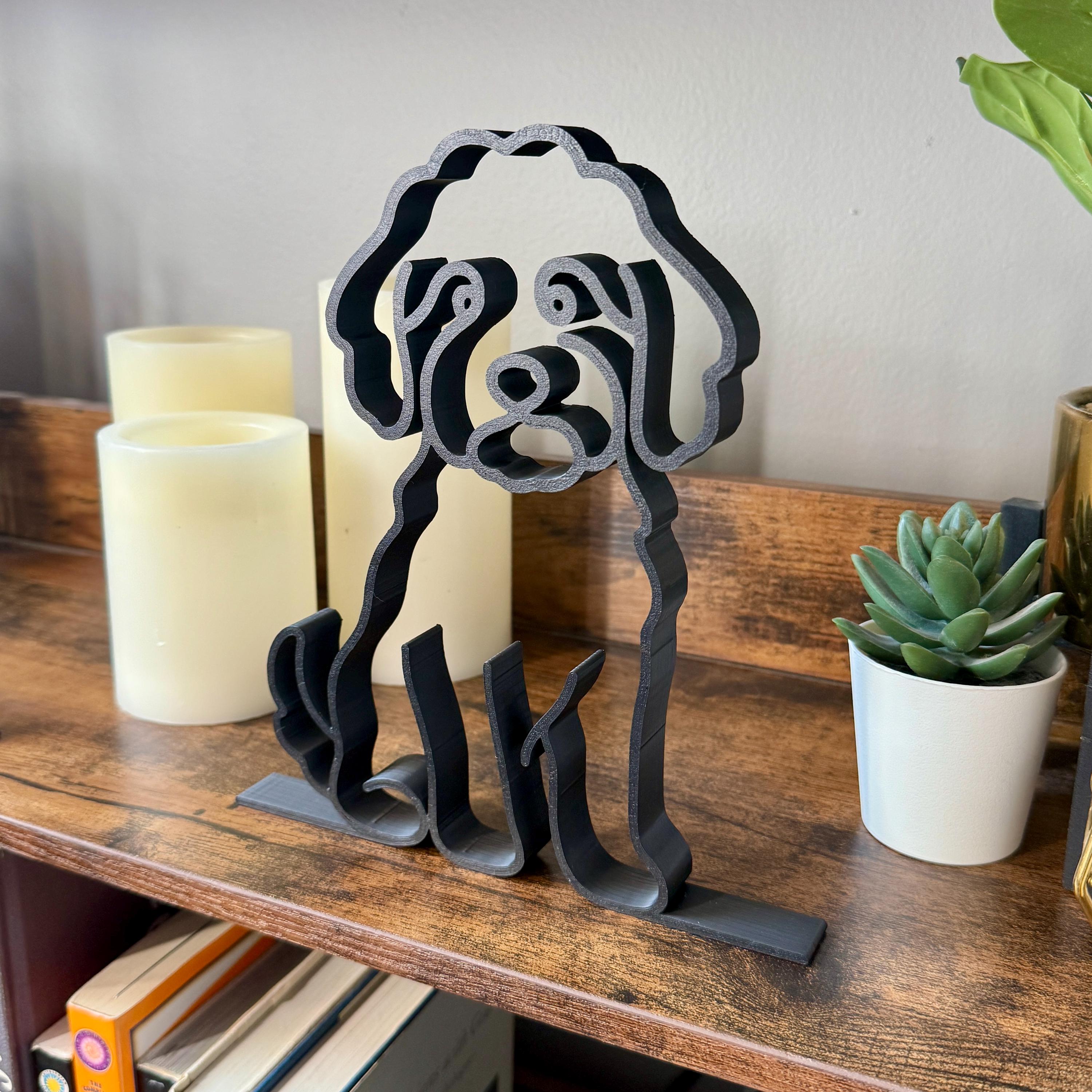 Mini Goldendoodle Sculpture
