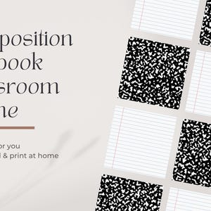 Composition Notebook Classroom Theme Bundle