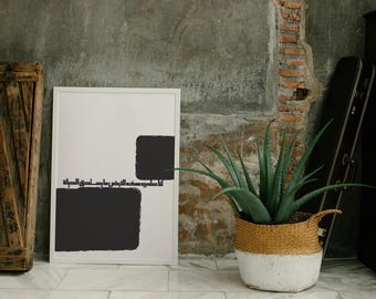 Stampa calligrafica araba لنا على هذه الأرض ما يستحق الحياة, Arte murale minimalista, Download digitale