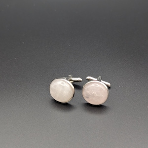 Rose Quartz Cufflinks