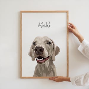 Custom Pet Portrait, Handpainted, Dog Portraits from Photos, Dog Portraits From Photos, Pet Painting
