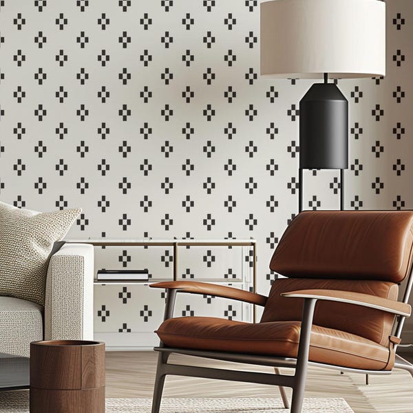 Four Square Check Modern Wall Stencil | Modern Geometric Reusable Wall Stencil | Geometric Floor Stencil | Large Stencils For Painting Walls