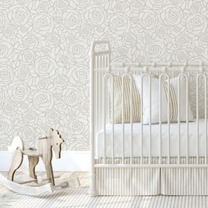 Rose Damask Wall Stencil | Floral Pattern for DIY Decor