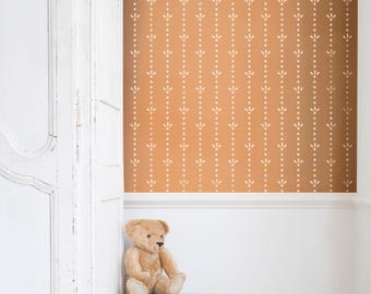 Dotty Stripe Wall Stencil Wall Stencil | Stripe Wall Stencil For Painting | Cottage Stripe Reusable Stencil | Cottagecore | French | Country