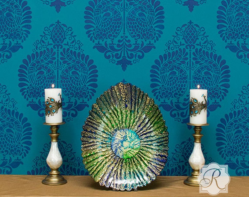 Téléchargement gratuit Images Murale Peint Motif Art Paon Mural Boheme Boho Style Colore Decor le plus cool salutations