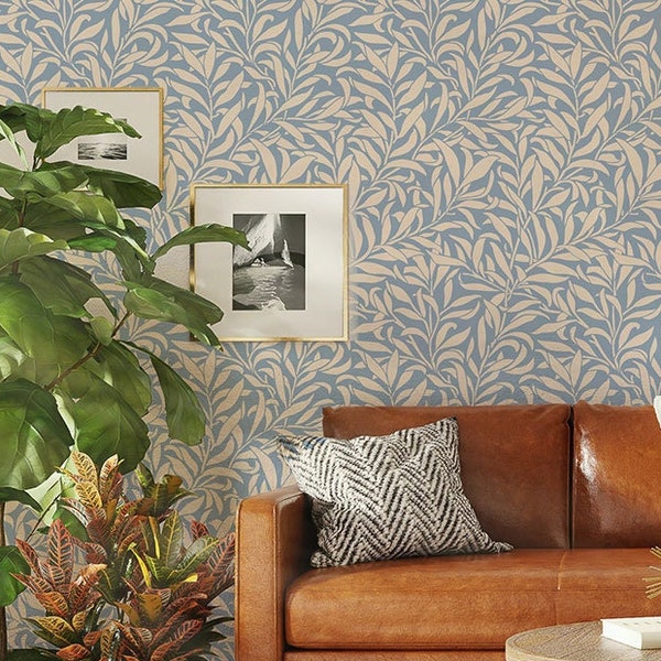 Thicket Leaves | Wall Stencil | William Morris Stencil| Vine Stencil | Wallpaper Stencil for Painting Walls | Accent Wall | Arts and Crafts