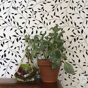 Wisteria Vine Wall Stencil - Bonnie Christine Cottage Decor