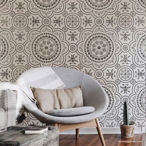 Tile Stencil for Painting Floor - Large Stencil for Painting Wall - Floor Stencil Design - Wall Stencil Pattern - European Tile Stencils