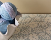 Small Lace Allover Furniture Stencil Fleur de Lace for Easy DIY Craft Decor