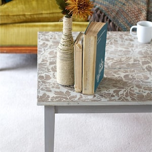 French Floral Bird Damask Wall Stencil | Large Painting Stencil image 5