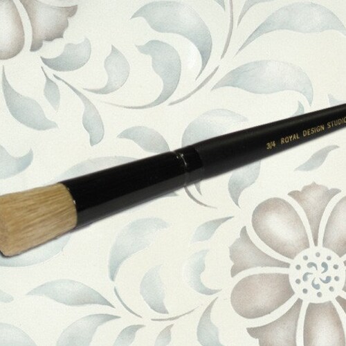 Wall Stencil Brush 3/4 for Allover Wall Stencils Easy Etsy