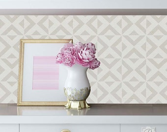 Small Craft Stencil for DIY Decorating Projects - Painting Modern Geometric Triangle Shapes