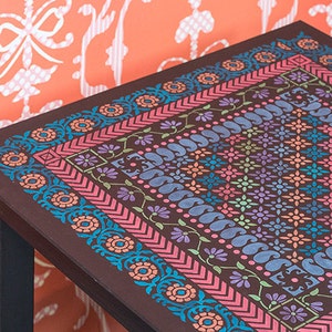 Colorful Indian Border Stencils Set - Painted Furniture and Craft Stenciling for DIY Boho Chic Bohemian Decor