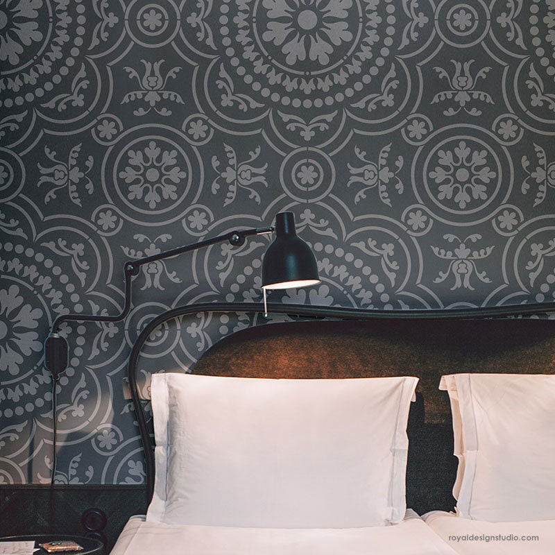 Fliesen Schablone zum Bemalen Boden Große Schablone zum | Etsy