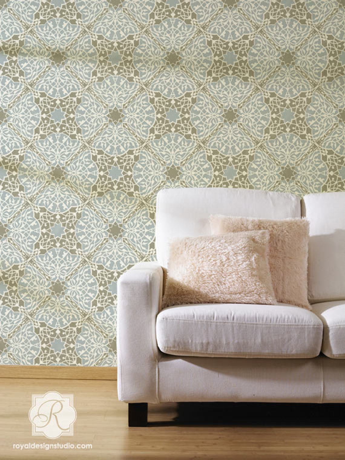 Large Moroccan Wall Stencil Toubkal Lace Stencil for Accent - Etsy