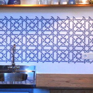 Reusable Wall Stencil for Painting Geometric Modern or Moroccan Pattern ...