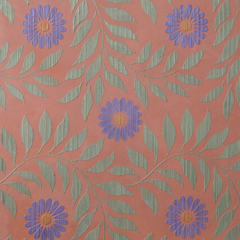bohemian floral wall stencil for painting indian asian etsy