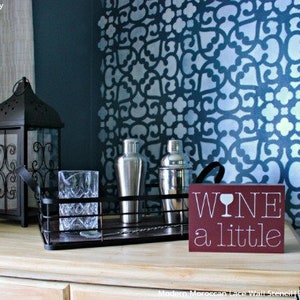 Modern Moroccan Lace Wall Stencils - Painting Decorative Wall Pattern ...