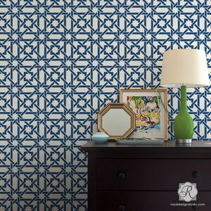 Reusable Wall Stencil for Painting Geometric Modern or Moroccan Pattern ...