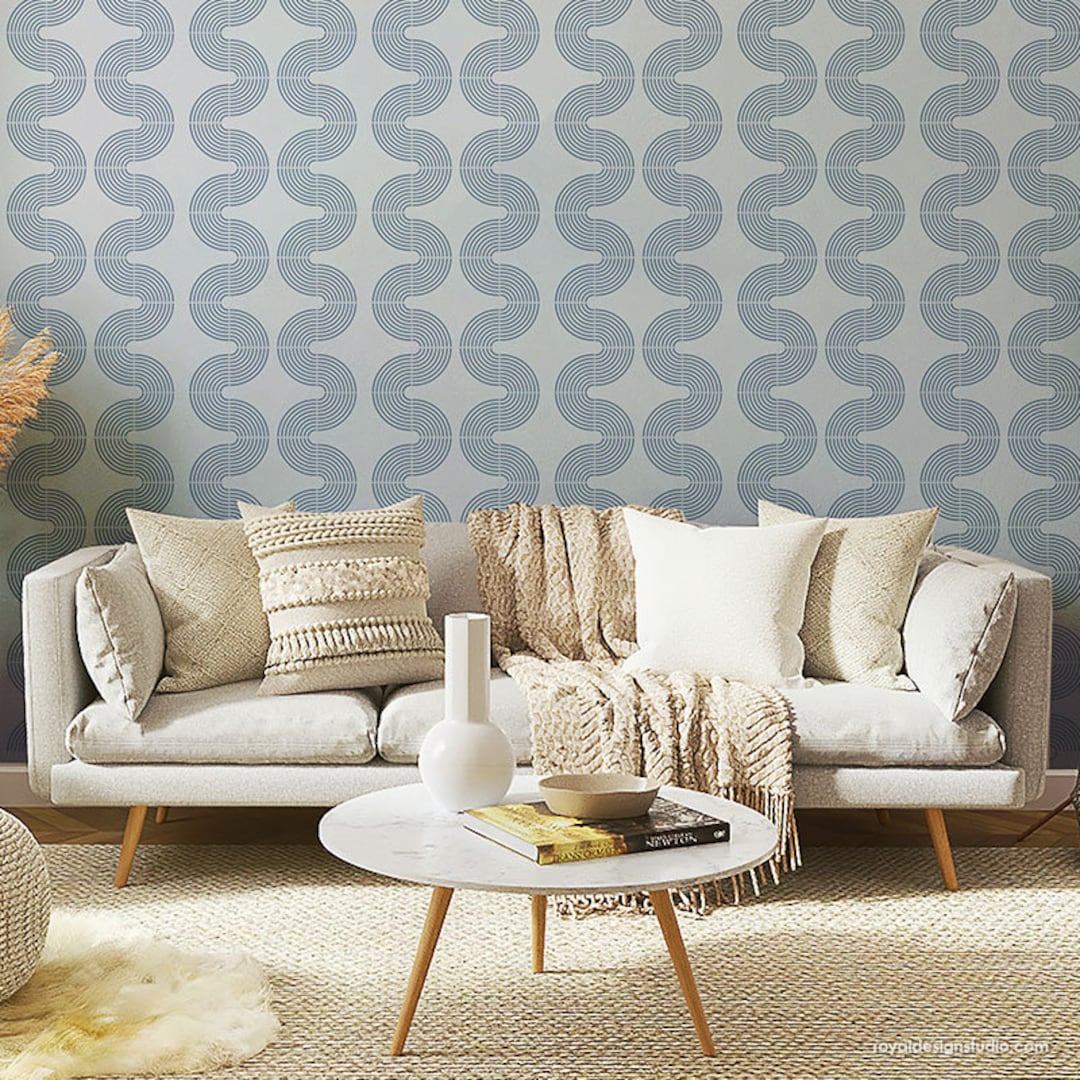 Sound Waves | Wall Stencils | Modern Wall Painting Stencils | Large Wall  Painting Stencil for Painting | Feature Wall Stencil - Etsy, image size:1080x1080