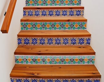 Moroccan Star Border Stencil - DIY Border Pattern for Painting Stairs, Wall Border, or Boho Furniture