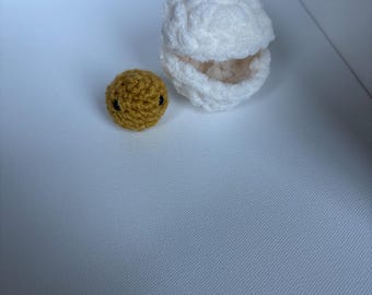 cute egg plush with yolk
