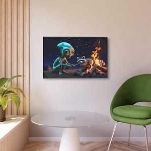 alien cooking Metal Art Sign