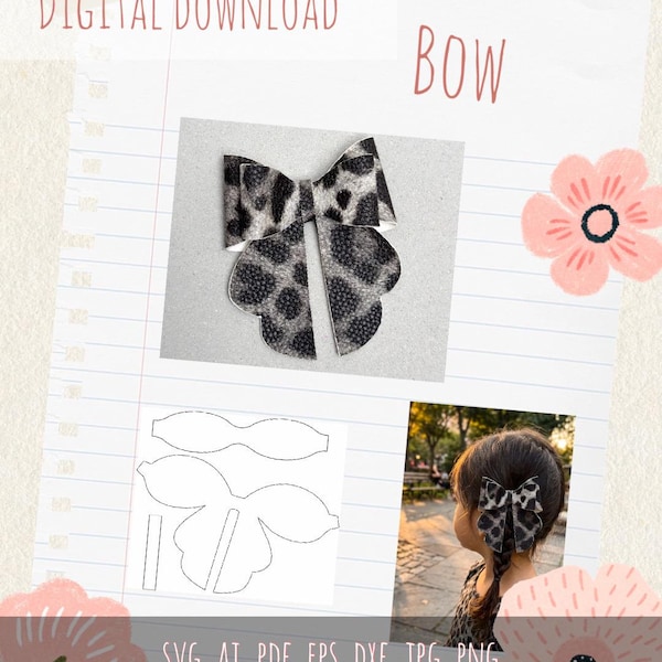 Bow SVG Template (Digital Download)