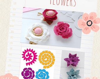 Rolled Flower SVG Bundle: 3D DIY Paper Flower Templates (Digital Download)