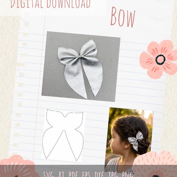 Bow SVG Template (Digital Download)