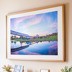 Epcot Monorail Wandkunst | Disney Wand Kunst Digitale Wandkunst Download Digitaldruck Disney World Wandkunst