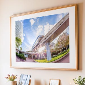 Epcot Monorail Wandkunst | Disney Wand Kunst Digitale Wandkunst Download Digitaldruck Disney World Wandkunst