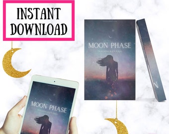 Moon Phase Tracking & Journal eBook Printables | Instant Download | Printable Journal | Journaling | Tracking Pages