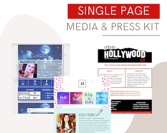 Professional Media kit, Press kit, Advertiser Kit, Blogger kit , etc | Blog Kit | Media Kit | Press Kit | Advertiser Kit | PDF