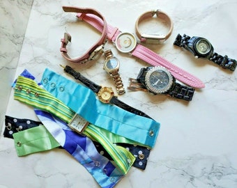 Junk Watch Lot: Craft Repair Supply, Steampunk Parts