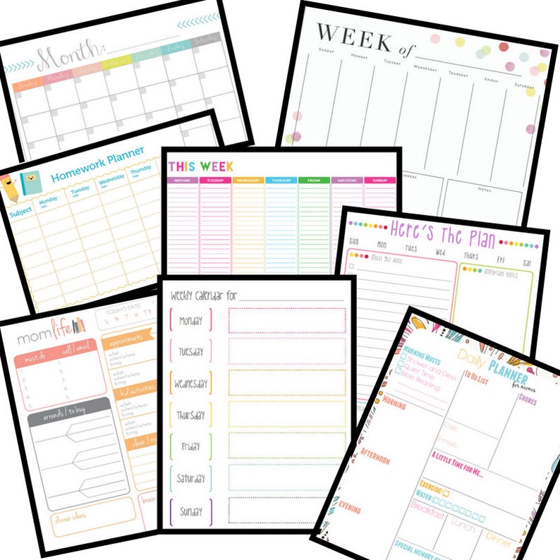 30 Page Undated Ultimate Mom Life Planner for Parents  image 1