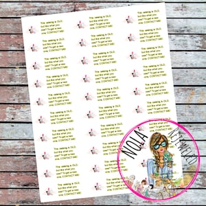 Old Brochure Labels for your Makeup Business, Direct Sales, Consultant, Printable, Instant Download, Business Supplies image 2