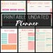 see more listings in the Printable Planners section