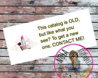 Old Brochure Labels for your Makeup Business, Direct Sales, Consultant, Printable, Instant Download, Business Supplies