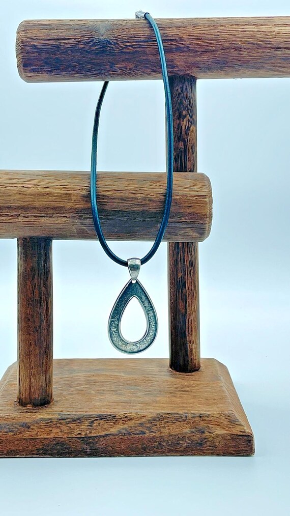 Silpada Sterling Textured Open Teardrop Pendant -… - image 3