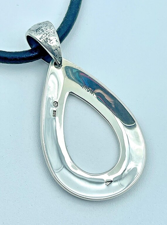 Silpada Sterling Textured Open Teardrop Pendant -… - image 5