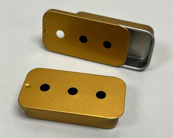 Three-Hole Nose Work Slider Tin | Scent Work Hide Vessel | No Magnet