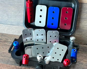 Kit de recipientes para aromatizar con estuche estilo Pelican: latas deslizantes, colgantes y escondites nano.