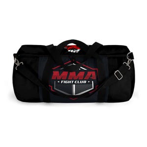 MMA Fight Club Duffel Bag | Gym Gear, Sports Bag, Workout Bag, Weekend Travel, Fitness Accessory