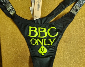 Tanga brillante de Victoria's Secret Qos, solo para BBC