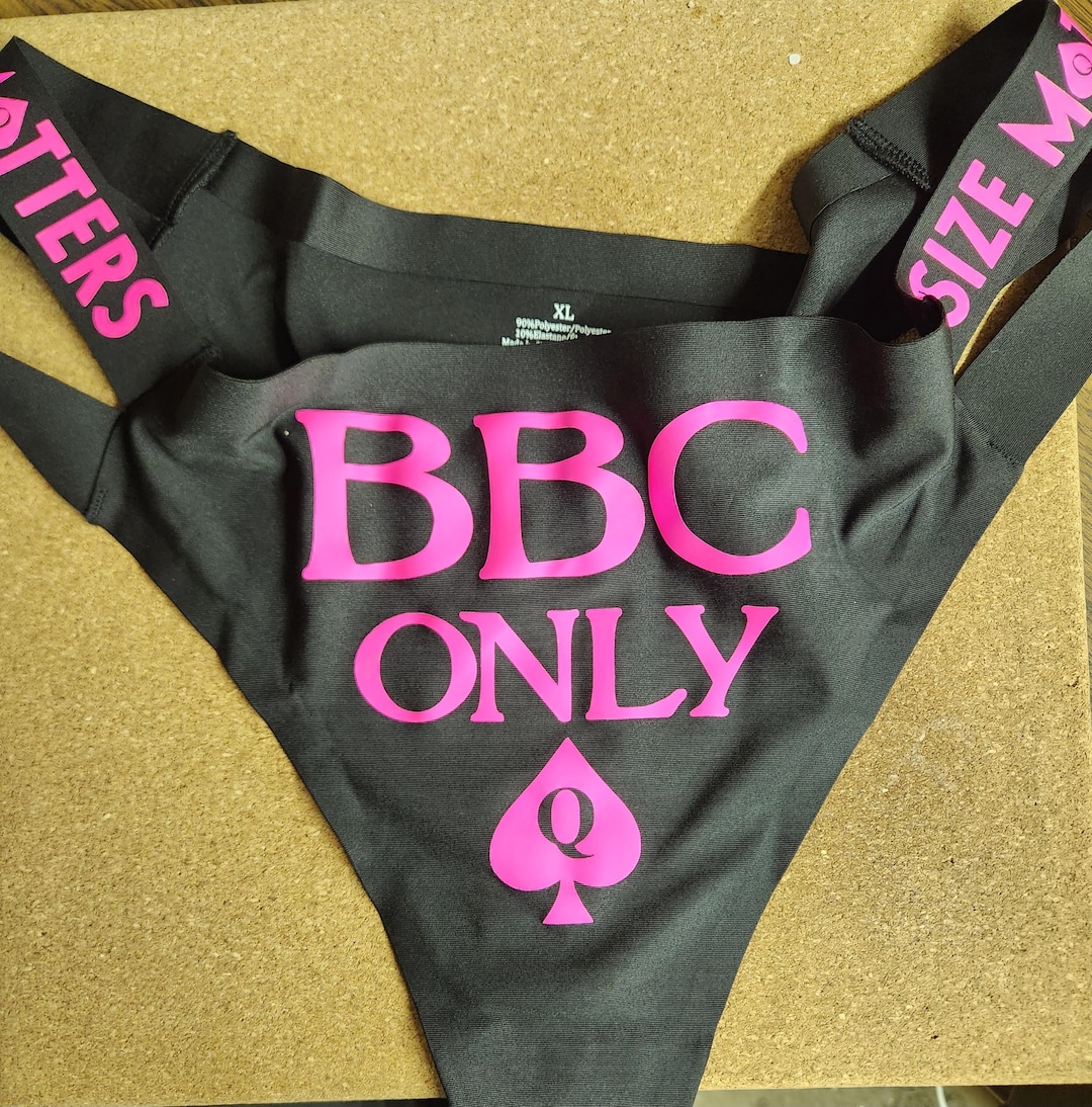 Bbc Only Thong Qos,size Matters - Etsy