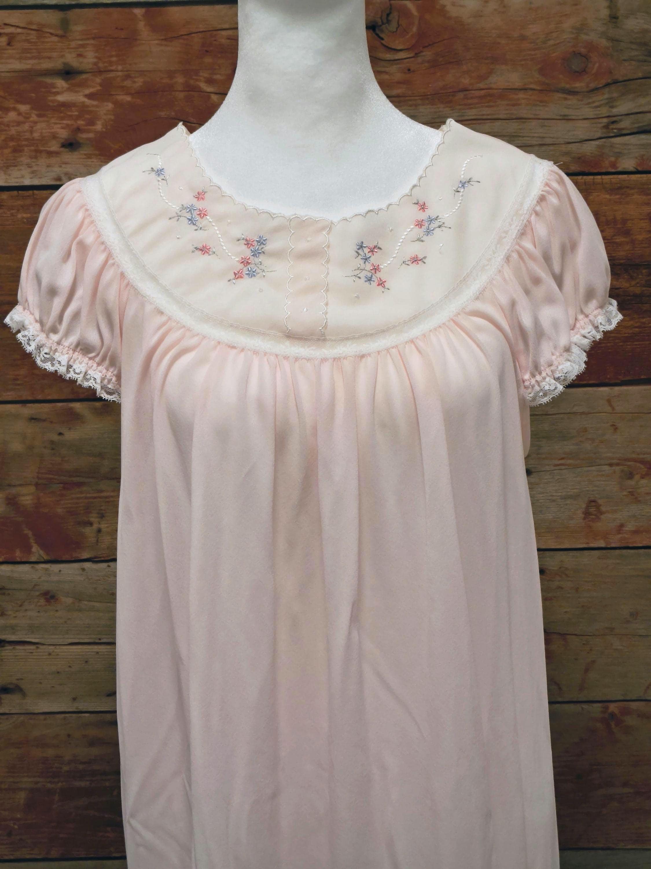 Embroidered Nightie - Etsy