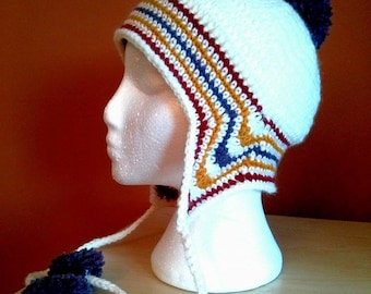 Crochet Hat Pattern Adult size, Polar Vortex Inspired