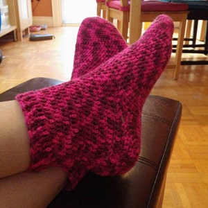 Crochet Sock Pattern for all sizes, socks